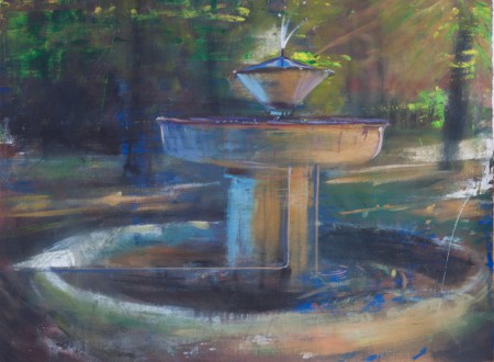 Díszkút 60x80cm olaj vászon